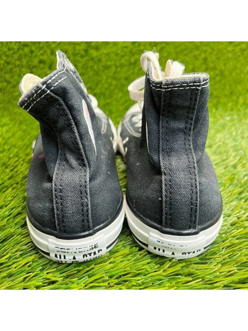 Converse Chuck Taylor All Star Hi Boys Size 2.5Y Black Athletic Shoes Sneakers